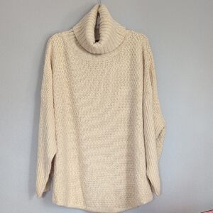 Doe & Rae | Anthropology Cream Cowl Neck Sweater